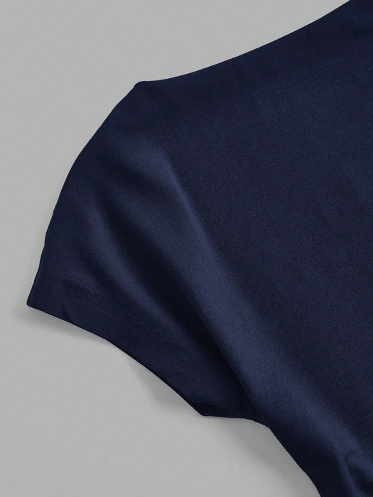 SHEIN EZwear Conjunto de 3 Camisetas casuales minimalistas sin espalda, para mujeres