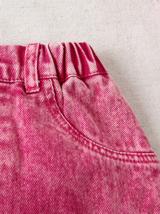 SHEIN Elladie Kids 1 Conjunto de Verano Casual para Niñas Jóvenes