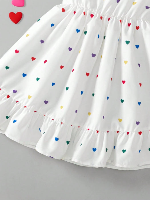 SHEIN Vestido de cumpleaños blanco de hada de verano para niñas