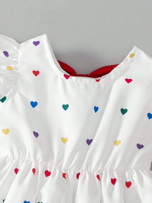 SHEIN Vestido de cumpleaños blanco de hada de verano para niñas