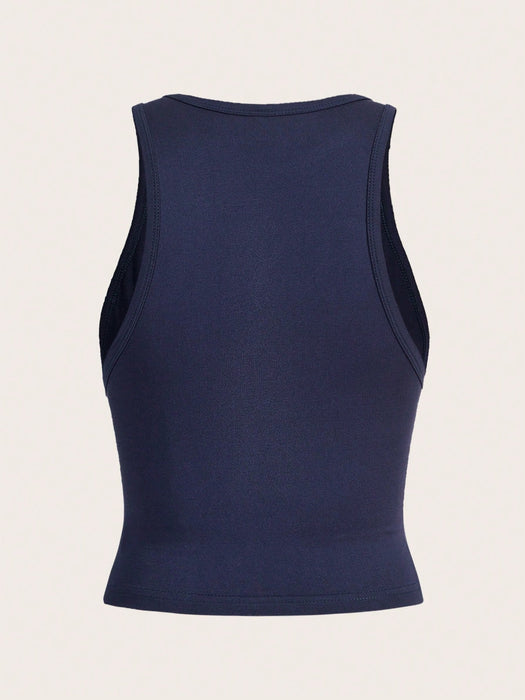 SHEIN Essnce Set de 4 camisetas sin mangas ajustadas, versátiles y casuales