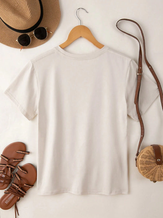 Camiseta de manga corta con estampado de árbol de Navidad, unisex