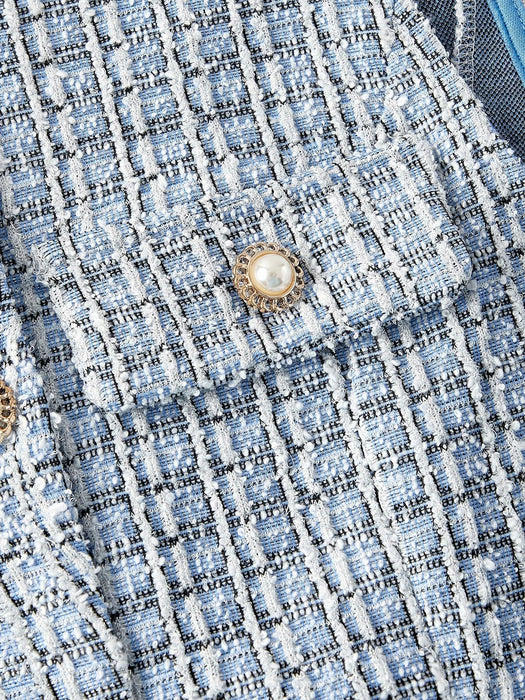SHEIN MOD Chaleco blazer elegante y ligero para mujer (con cinturón)