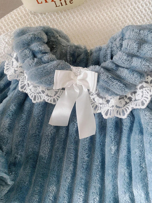 SHEIN Playful Pals Conjunto de 3 piezas para bebé niña con top de manga larga