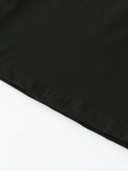 SHEIN Conjunto de 3pcs camiseta básica y pantalón corto con estampado para niños