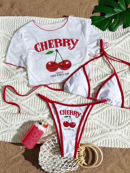 SHEIN Swim Camisetas de protección solar para mujer