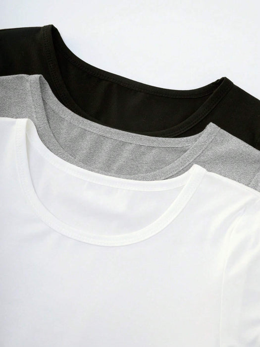 SHEIN Unity Body De Manga Corta Y Cuello Redondo De Color Sólido