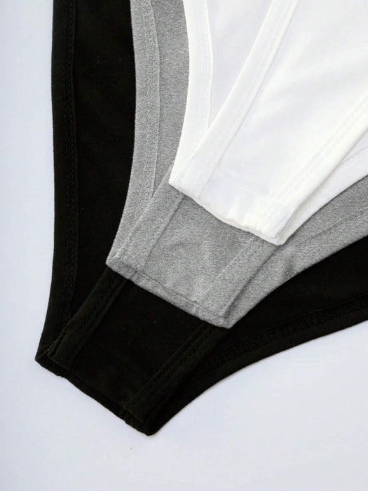 SHEIN Unity Body De Manga Corta Y Cuello Redondo De Color Sólido