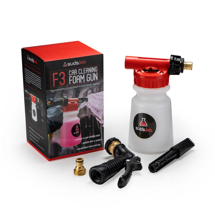 Pistola de espuma profesional SudsLab F3: la solución de limpieza definitiva para el hogar y el coche