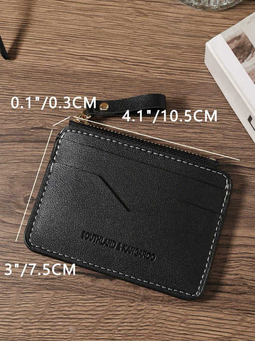 SHEIN SOUTHLAND&KANGAROO Monedero de bolsillo con letras negras