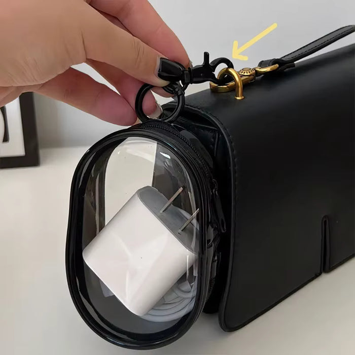2 bolsas de almacenamiento portátil con cremallera transparente