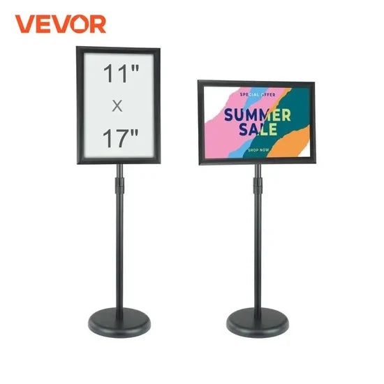 Soporte para letreros de pedestal SW-02 – Letrero de piso de alta resistencia