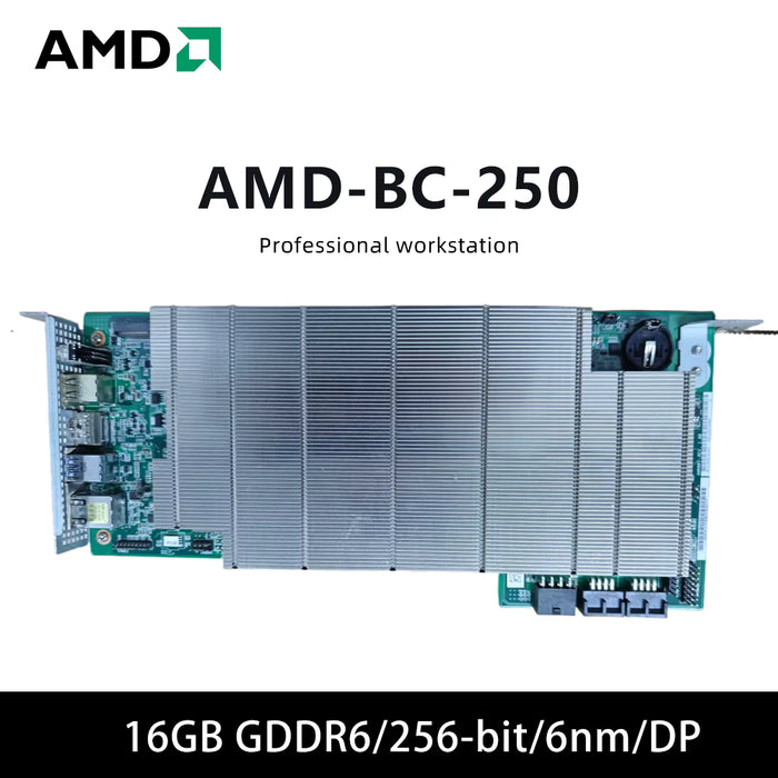 Tarjeta gráfica para minería AMD BC 250, compatible con 16 GB de GDDR6, tarjeta gráfica