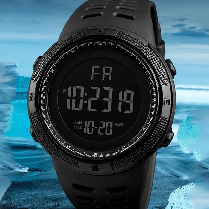 Reloj digital LED deportivo militar para hombre, con función luminiscente