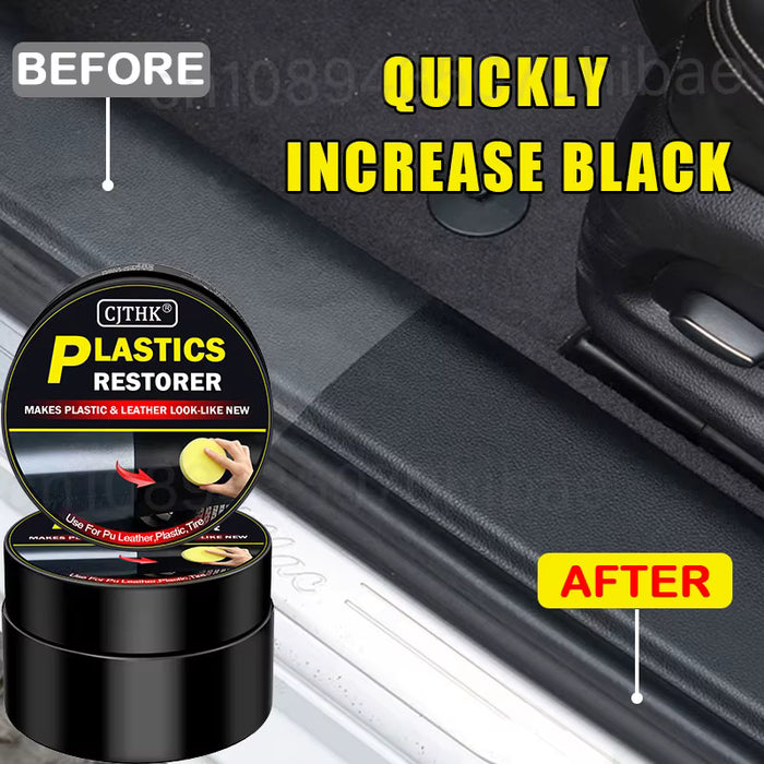 Restaurador de plásticos para automóviles, devuelve el brillo al negro