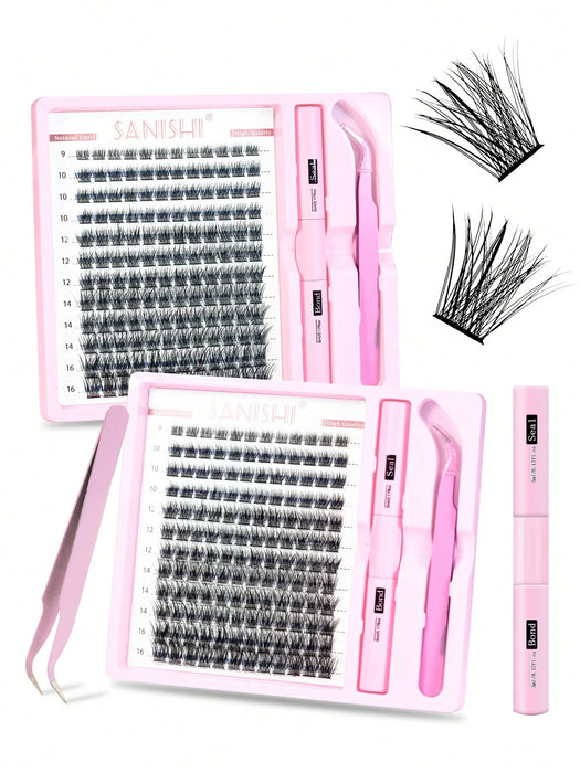 Sanishi Pestañas 144pcs Rizo D 9-16mm Longitud Pestañas individuales