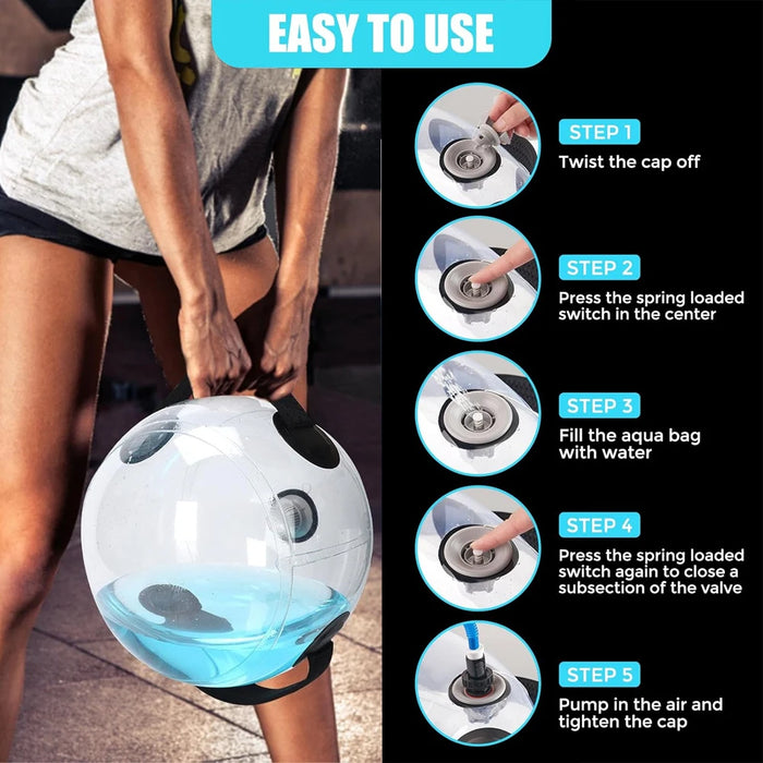 Bolsa pesada Aqua Ball, juego de pesas con bolsa de arena para gimnasio en casa