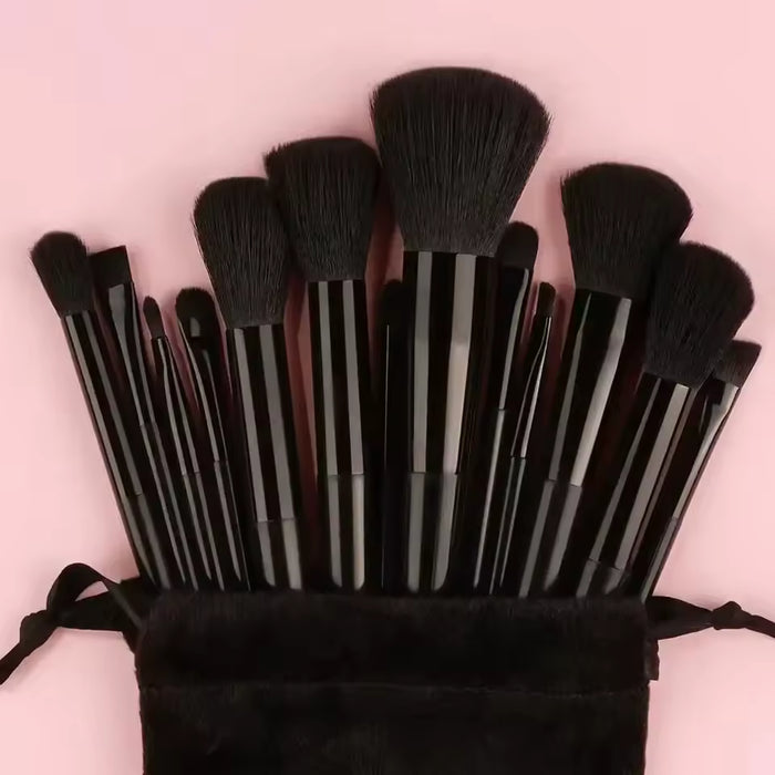 Juego de 13 brochas de maquillaje suaves y esponjosas