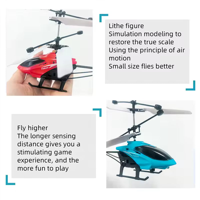 Mini dron RC recargable con control remoto, seguro y resistente a caídas,