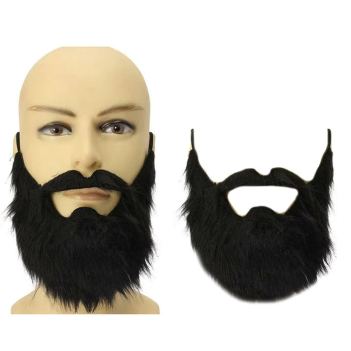 Barba postiza, barba de anciano, bigote, disfraz de Halloween