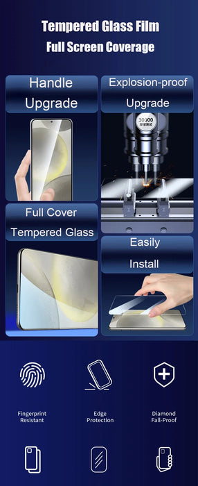 5 protectores de pantalla de vidrio templado para Samsung Galaxy S24 Ultra