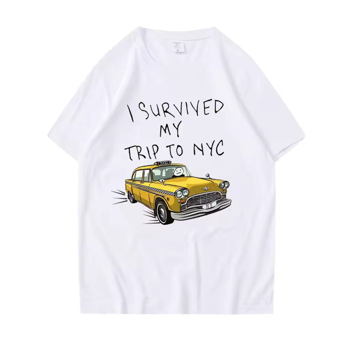 Camiseta divertida para hombre y mujer "Sobreviví a mi viaje a Nueva York"