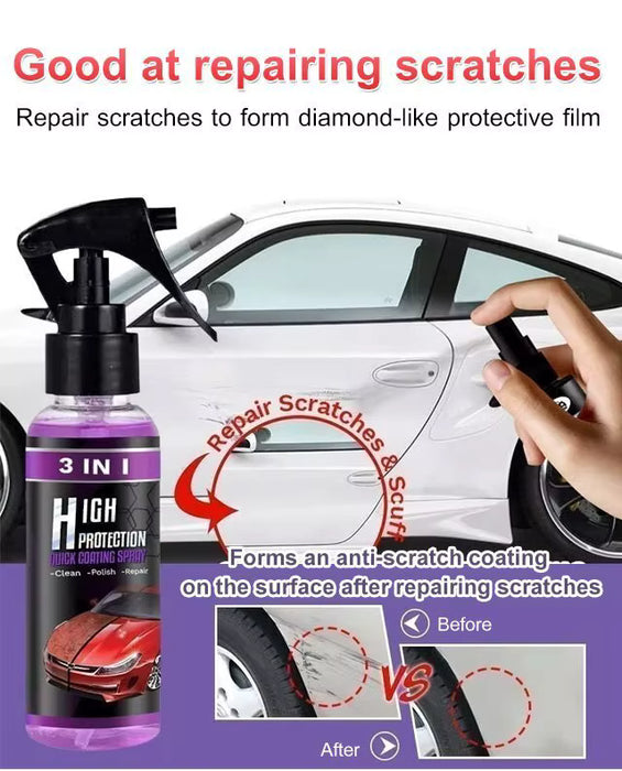Rayhong 3 en 1 Spray de Recubrimiento Cerámico Hidrofóbico de Alta Protección para Automóviles Shine-Armor