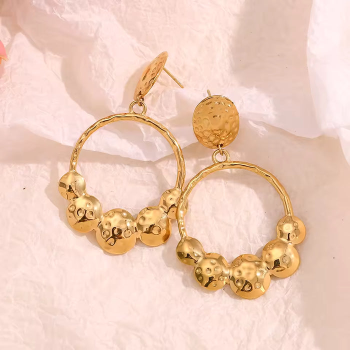 Pendientes EBbelle Bohemian de cuatro piezas redondas