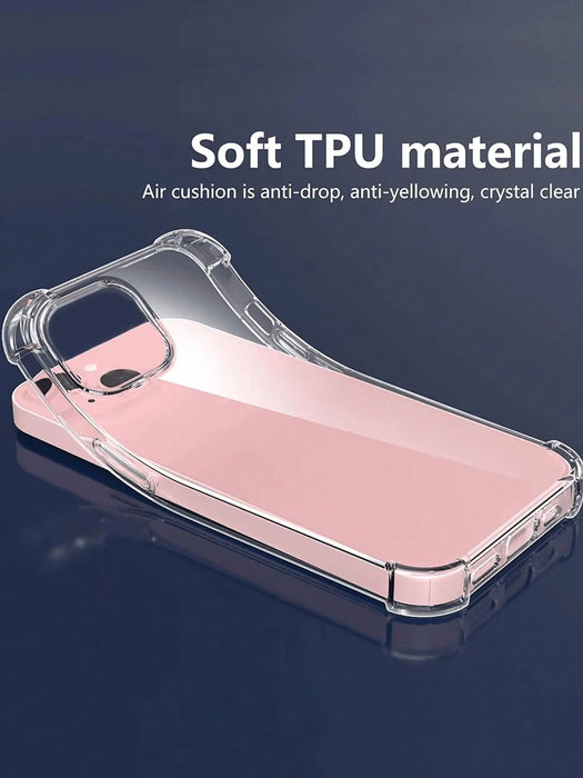 Protector de pantalla de silicona TPU, transparente de silicona para iPhone 16 pro
