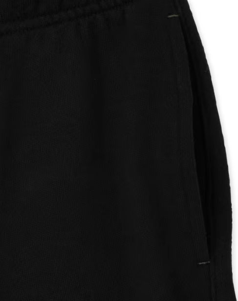 The Childrens Place Pantalones Jogger De Vellón Con Rayas Laterales Para Niños - Black