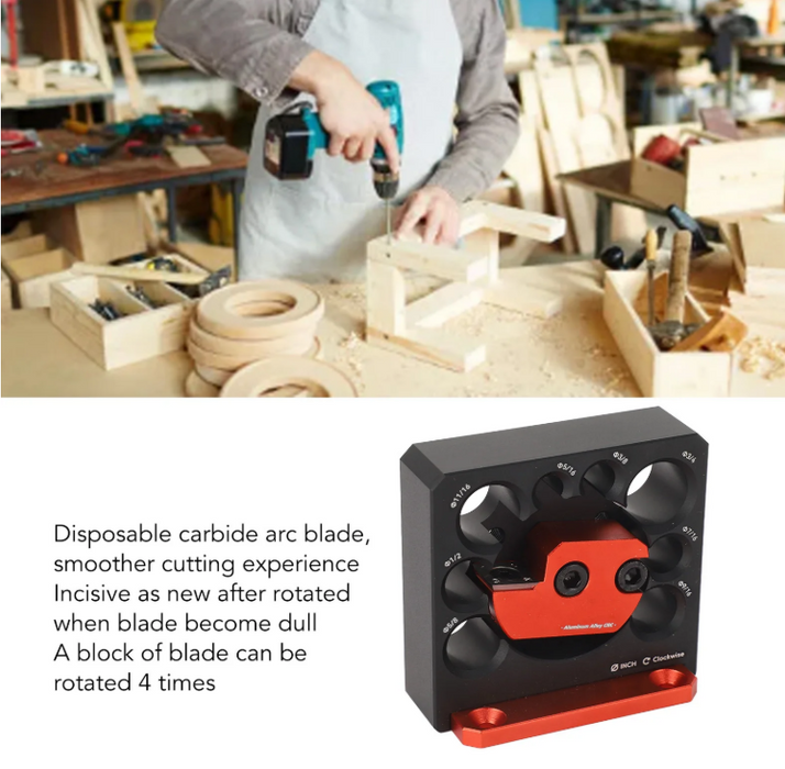 Plantilla para hacer pasadores imperiales de 8 orificios de diferente diámetro