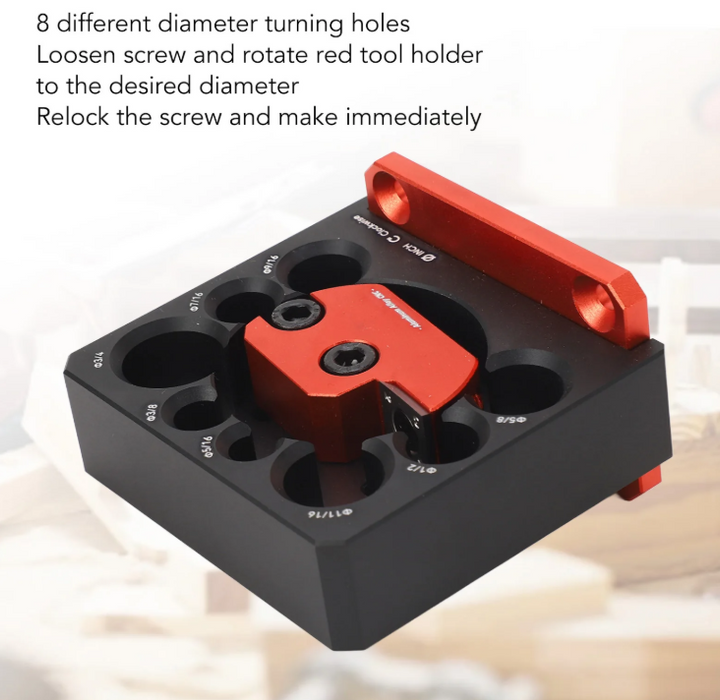 Plantilla para hacer pasadores imperiales de 8 orificios de diferente diámetro