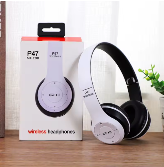 Auriculares inalámbricos manos libres con cancelación de ruido, Bluetooth P47