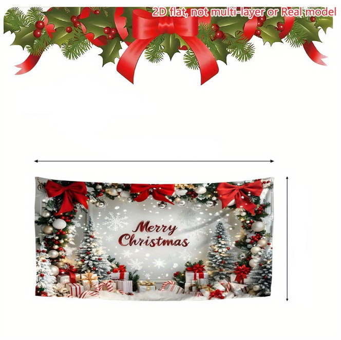 1pcs de Banner Grande de Árbol de Navidad Adecuado, Decoración de Fiesta