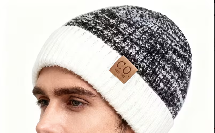 Gorro Unisex Grueso y Cálido de Punto, Calidez Invernal, Protección para las Orejas