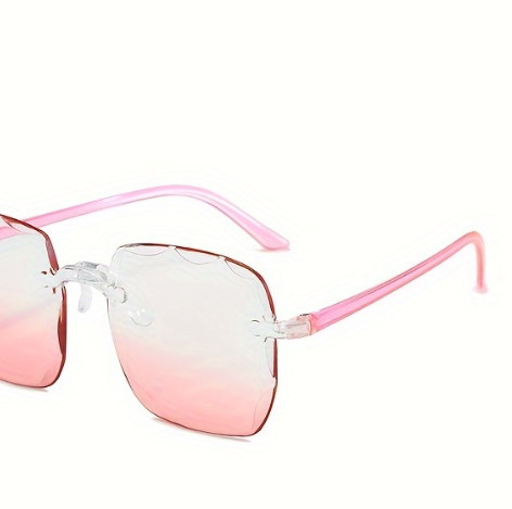 Gafas cuadradas de moda con lentes degradados, para mujer