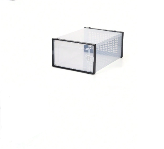 1pcs caja expositora de zapato de plástico transparente con tapa
