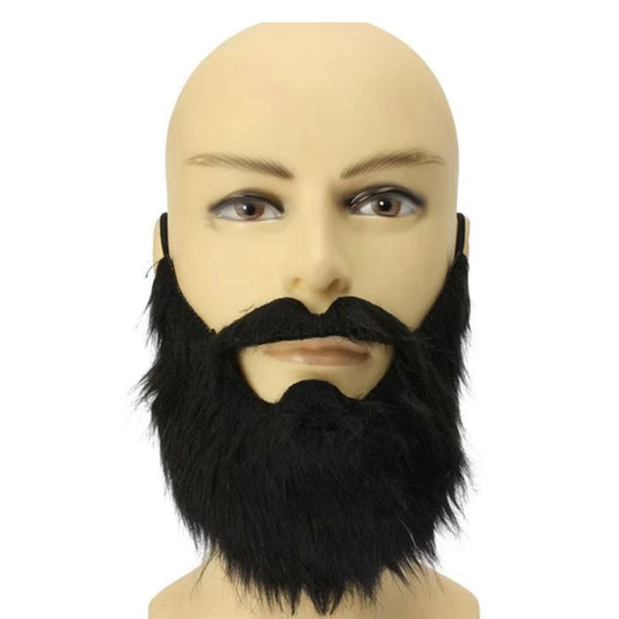 Barba postiza, barba de anciano, bigote, disfraz de Halloween