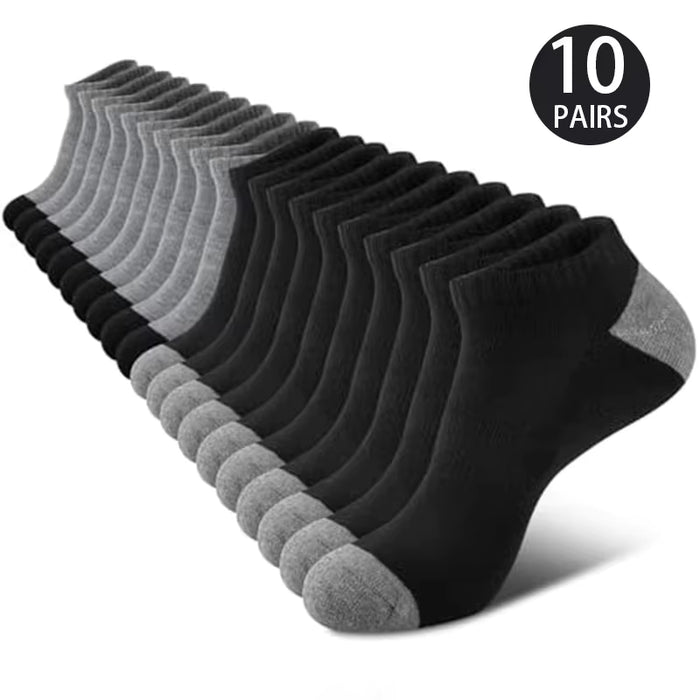 10 pares de calcetines cómodos y transpirables que absorben el sudor y son a prueba de olores