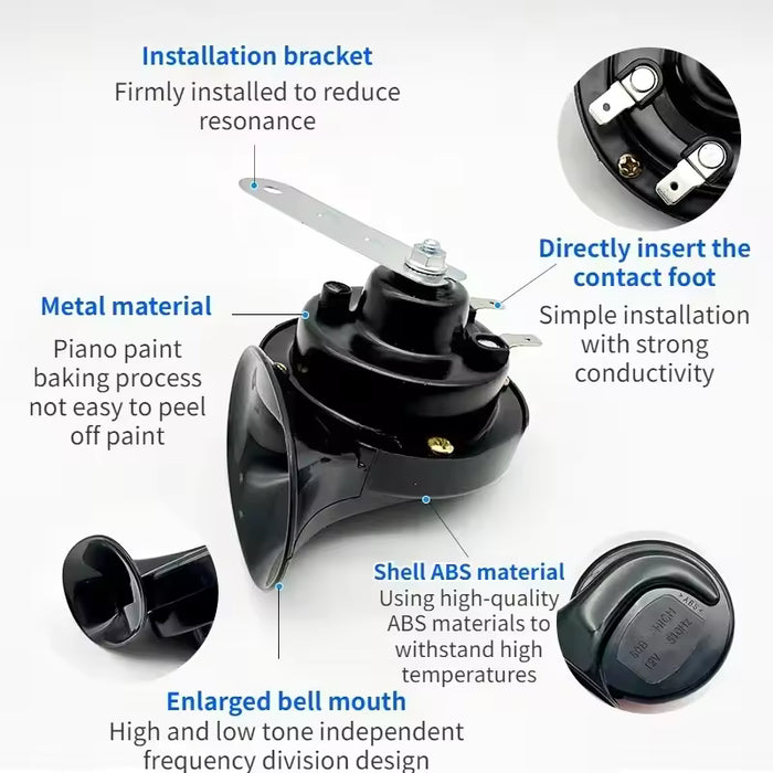 1 bocinas eléctricas de 60 dB, altavoz para coche de 12 V