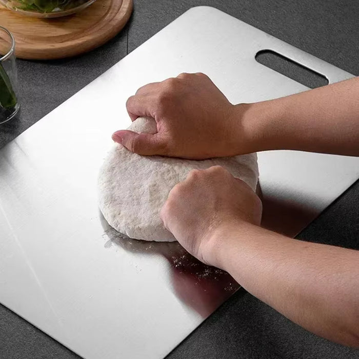 Juego de 3 tablas de cocina de acero inoxidable, ligeras, sin BPA