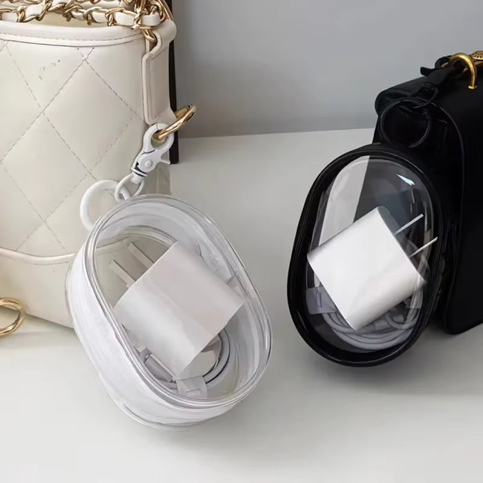 2 bolsas de almacenamiento portátil con cremallera transparente