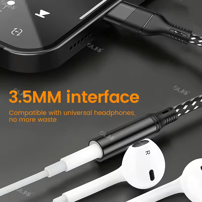Adaptador de cable Lightning a jack AUX
