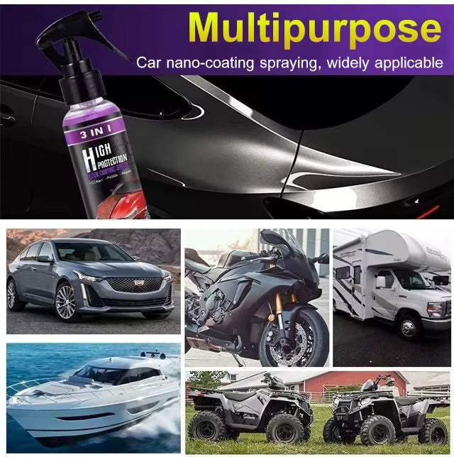 Rayhong 3 en 1 Spray de Recubrimiento Cerámico Hidrofóbico de Alta Protección para Automóviles Shine-Armor