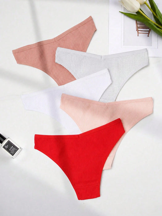 SHEIN Set de 5 piezas de bragas cómodas para mujer