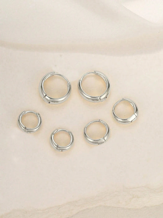 SHEIN Set de 6 piezas de pendientes minimalistas y de moda