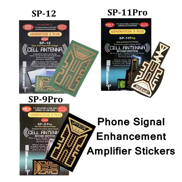 2 pcs Amplificador de señal de antena SP11 Pro para teléfono móvil, portátil, con pegatinas para mejorar la señal