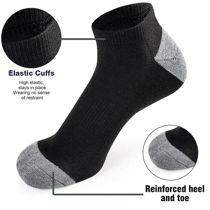 10 pares de calcetines cómodos y transpirables que absorben el sudor y son a prueba de olores