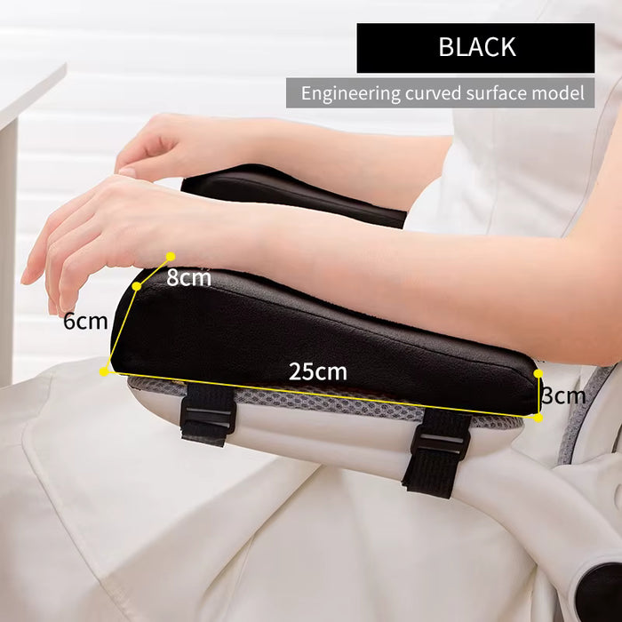 1 par de almohadillas de espuma para reposabrazos de silla, soporte para brazos