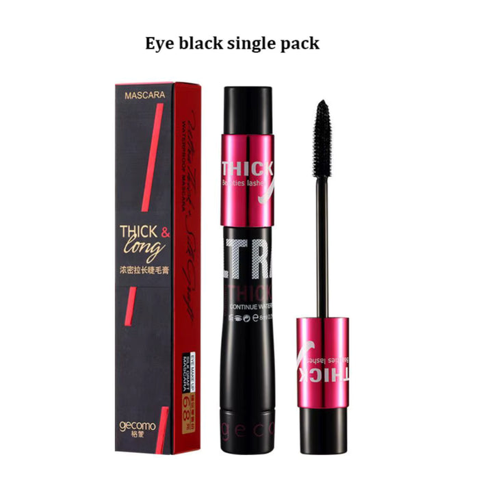 Máscara de pestañas de fibra de seda, resistente al agua